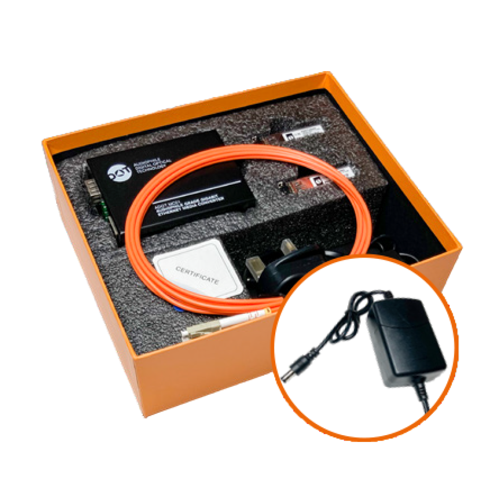 ADOT MC01 (Media Converter) Audiophile Optical Fibre Network Kit