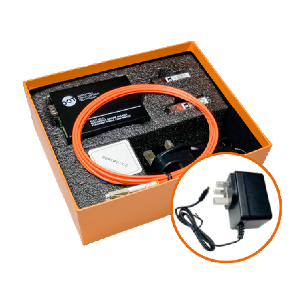 ADOT MC02 (Media Converter) Audiophile Optical Fibre Network Kit