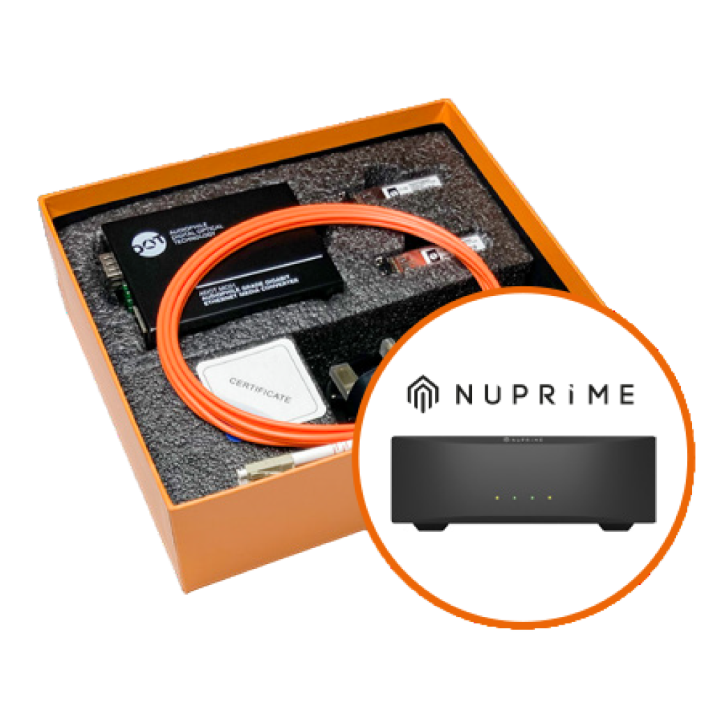 ADOT MC03 NuPrime (Media Converter) Audiophile Optical Fibre Network Kit