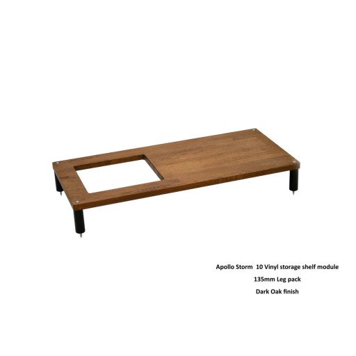 Atacama Apollo Storm 10 with Vinyl Storage Option - Dark Oak Finish