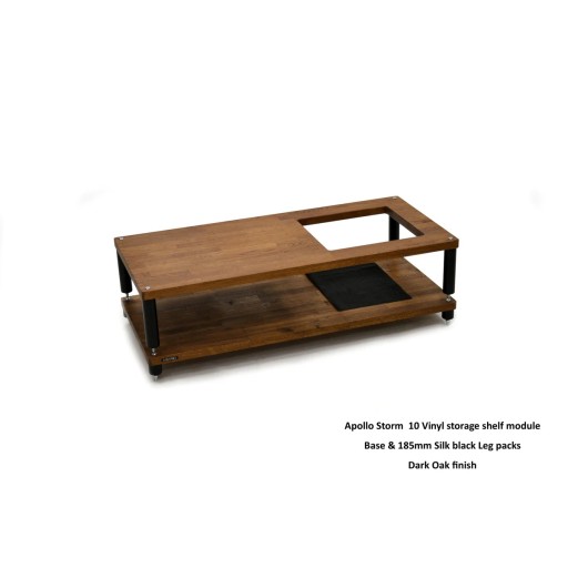 Atacama Apollo Storm 10 with Vinyl Storage Option - Dark Oak Finish