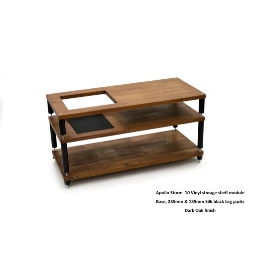 Atacama Apollo Storm 10 with Vinyl Storage Option - Dark Oak Finish