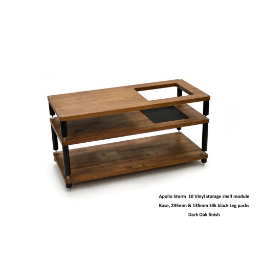 Atacama Apollo Storm 10 with Vinyl Storage Option - Dark Oak Finish