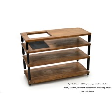 Atacama Apollo Storm 10 with Vinyl Storage Option - Dark Oak Finish