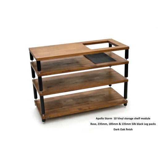 Atacama Apollo Storm 10 with Vinyl Storage Option - Dark Oak Finish