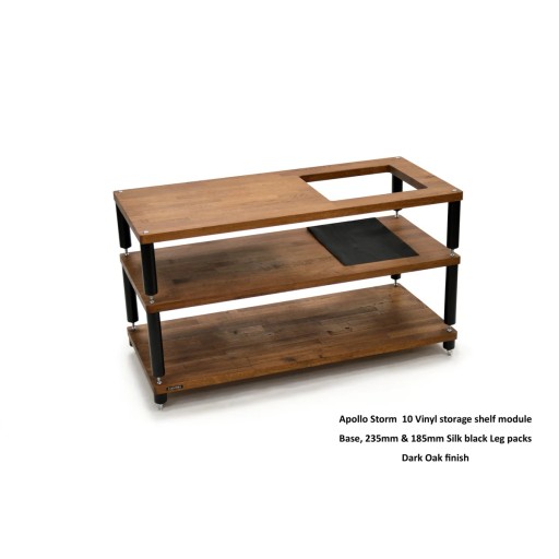 Atacama Apollo Storm 10 with Vinyl Storage Option - Dark Oak Finish