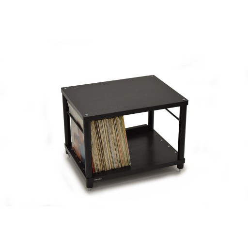 Atacama Apollo Storm 6 Two Shelf Vinyl Storage Module - Black Edition Finish