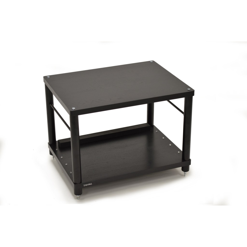 Atacama Apollo Storm 6 Two Shelf Vinyl Storage Module - Black Edition Finish