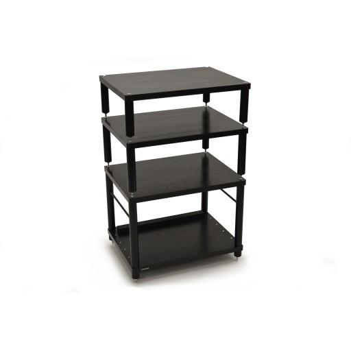 Atacama Apollo Storm 6 Two Shelf Vinyl Storage Module - Black Edition Finish