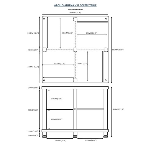 Atacama Apollo Athena VS1 Coffee Table