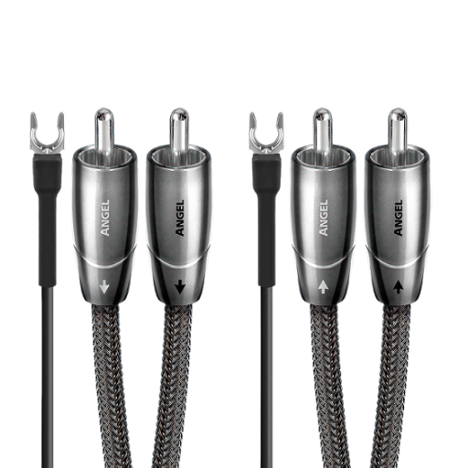 Audioquest Angel (72V DBS) RCA > RCA Tonearm Cable + Ground Wire - Pair