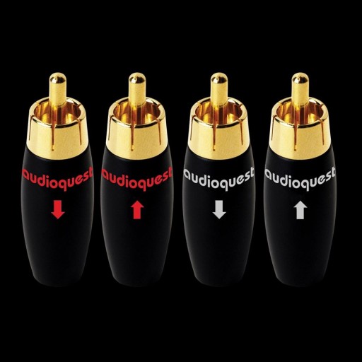 Audioquest RCA-300 Male Phono Plugs - Quantity 4