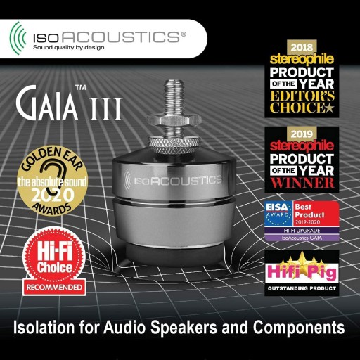 IsoAcoustics Gaia III - Isolation Feet - Qty 4
