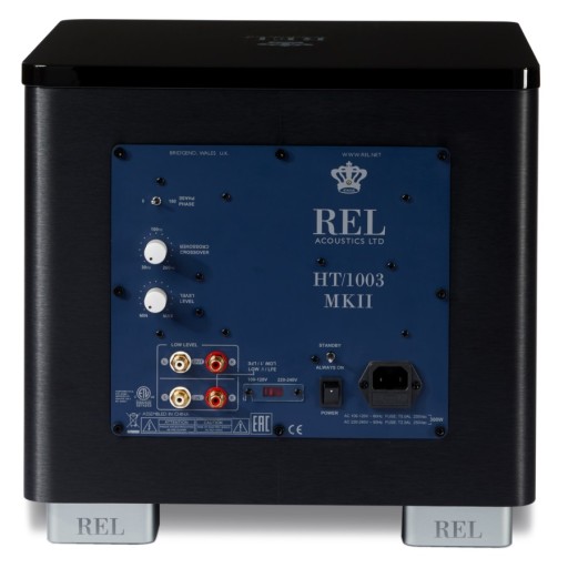 REL HT-1003 MKII Subwoofer in Black Finish and REL HT-Air MKII Wireless Transmitter