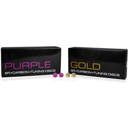 Synergistic Research CTD (Carbon Tuning Discs) Pack of 4 (2 Purple, 2 Gold)