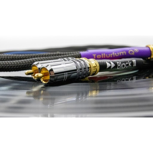 Tellurium Q Black II Phono RCA Tonearm Cable - Pair