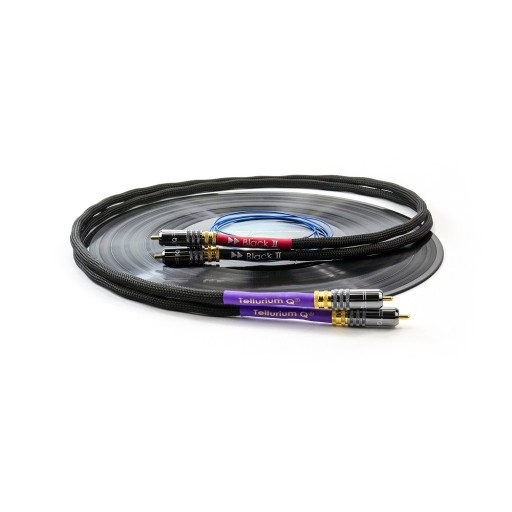 Tellurium Q Black II Phono RCA Tonearm Cable - Pair