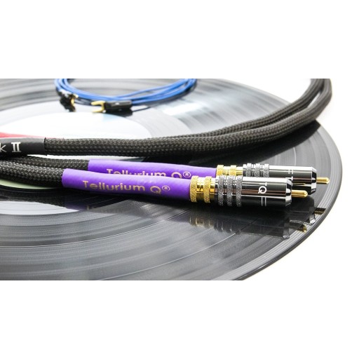 Tellurium Q Black II Phono RCA Tonearm Cable - Pair