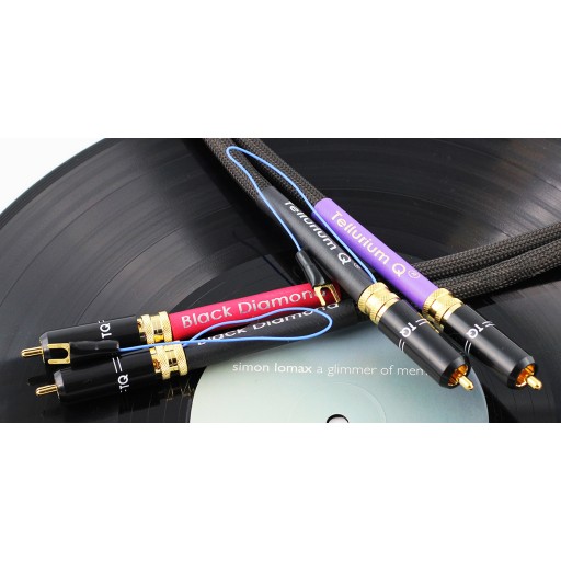 Tellurium Q Black Diamond Phono RCA Tonearm Cable - Pair