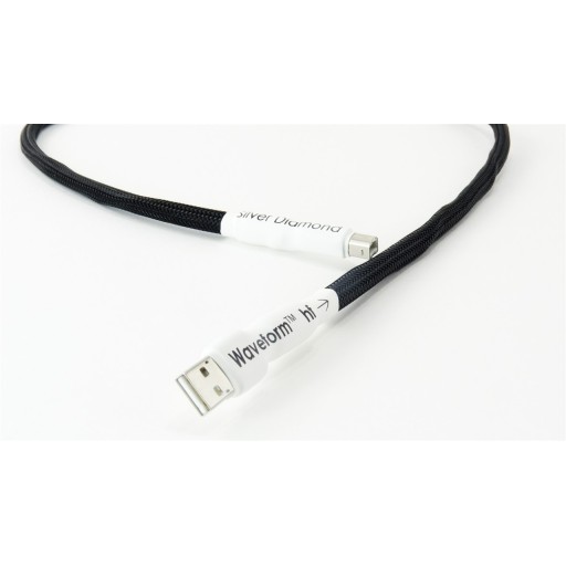 Tellurium Q Silver Diamond Waveform HF USB Cable