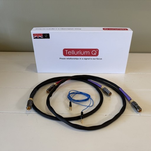 Tellurium Q Black II Phono RCA Tonearm Cable - 1.0 Metre Pair