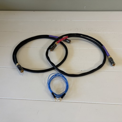 Tellurium Q Black II Phono RCA Tonearm Cable - 1.0 Metre Pair