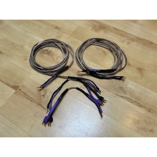 Analysis Plus Silver Oval Loudspeaker Cable - 4.0 Metre Pair + Pair of Bi-Wire Jump Links