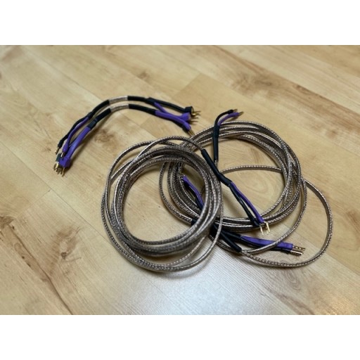 Analysis Plus Silver Oval Loudspeaker Cable - 4.0 Metre Pair + Pair of Bi-Wire Jump Links
