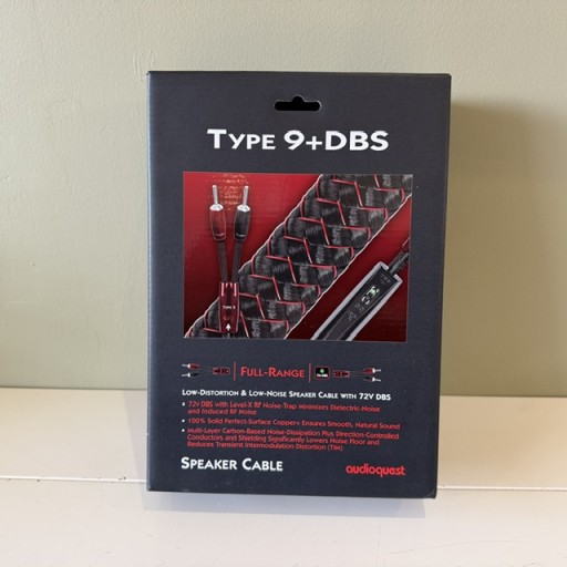 Audioquest Type 9+DBS (72V DBS) Loudspeaker Cable - 3.0 Metre Pair - Banana - Banana