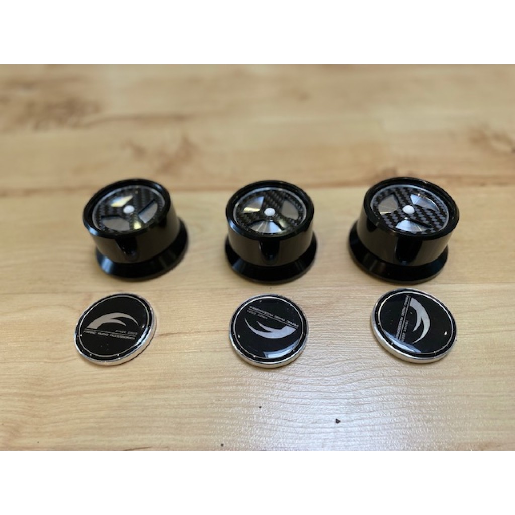 Franc Audio Ceramic Disc Classic Foot - Black - Set of 3