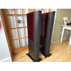 GoldenEar T66 Floorstanding Loudspeakers With Active Sub Bass - Santa Barbara Red Finish - Pair