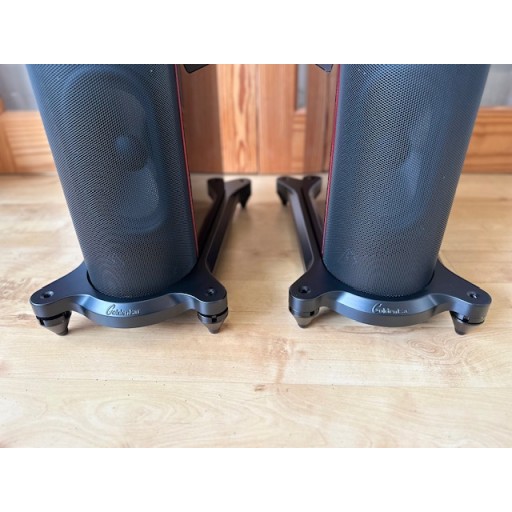 GoldenEar T66 Floorstanding Loudspeakers With Active Sub Bass - Santa Barbara Red Finish - Pair