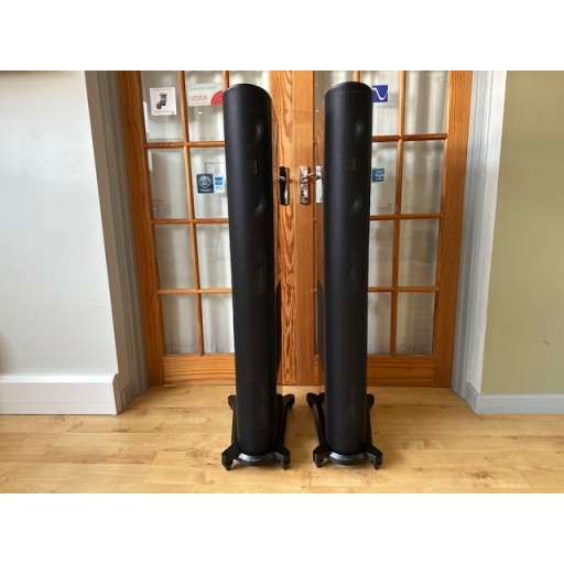 GoldenEar T66 Floorstanding Loudspeakers With Active Sub Bass - Santa Barbara Red Finish - Pair